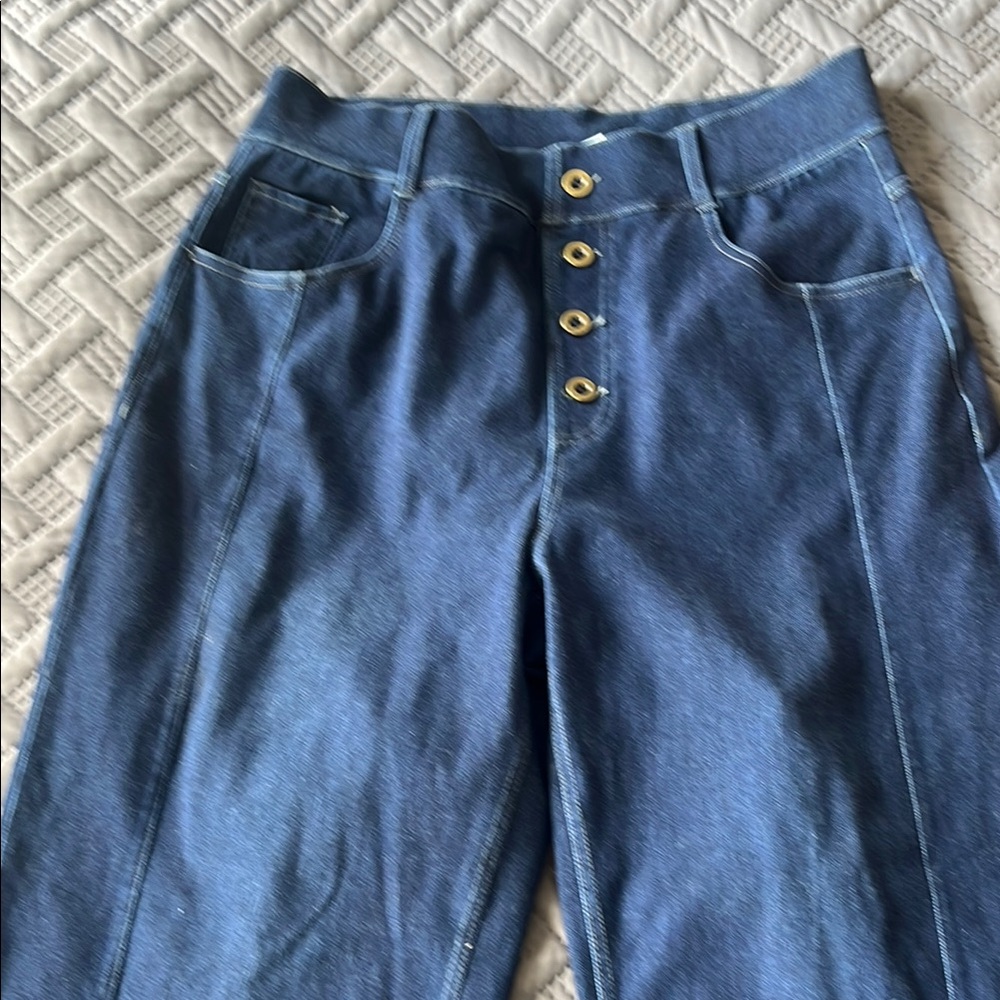 Stylish Blue Button-Up Jeans